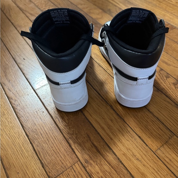 Nike Air Black and White High-Tops - Picture 4 of 12